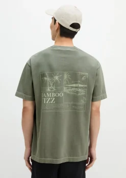T-Shirt loose mit sommerlichem Rückenprint