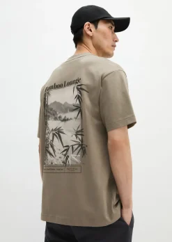 T-Shirt loose mit sommerlichem Rückenprint