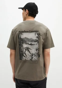 T-Shirt loose mit sommerlichem Rückenprint