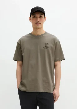 T-Shirt loose mit sommerlichem Rückenprint