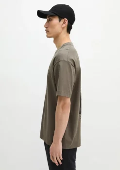 T-Shirt loose mit sommerlichem Rückenprint