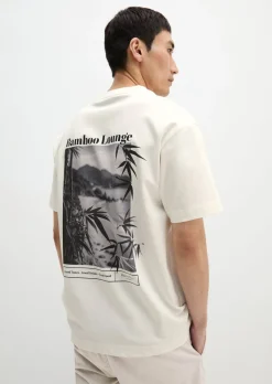 T-Shirt loose mit sommerlichem Rückenprint