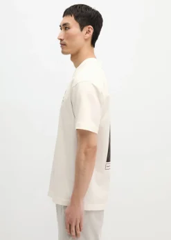 T-Shirt loose mit sommerlichem Rückenprint