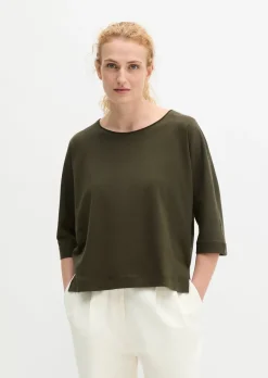 T-Shirt oversize aus Feinstrick-Jersey