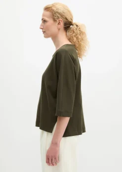 T-Shirt oversize aus Feinstrick-Jersey