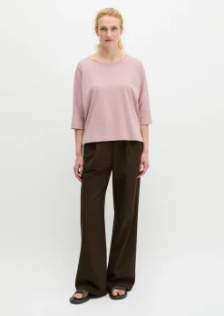 T-Shirt oversize aus Feinstrick-Jersey