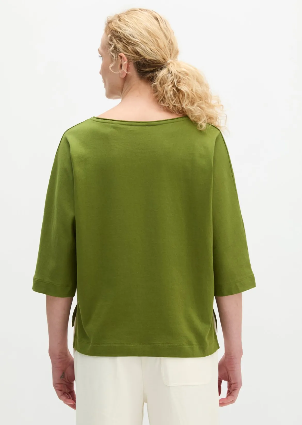 T-Shirt oversize aus Feinstrick-Jersey