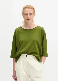 T-Shirt oversize aus Feinstrick-Jersey