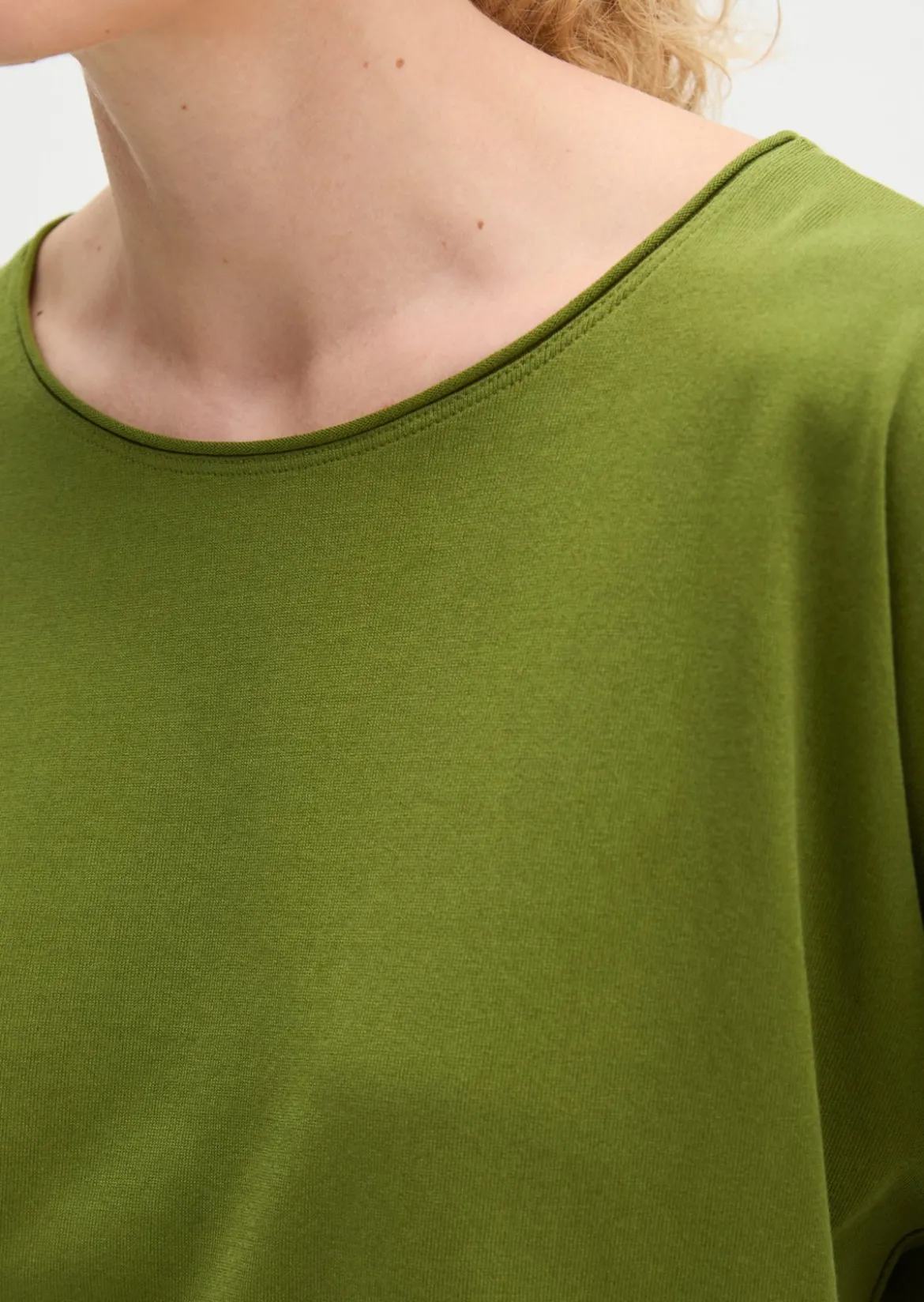 T-Shirt oversize aus Feinstrick-Jersey