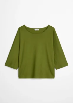 T-Shirt oversize aus Feinstrick-Jersey