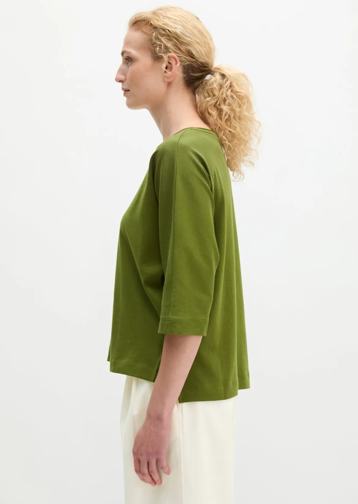 T-Shirt oversize aus Feinstrick-Jersey