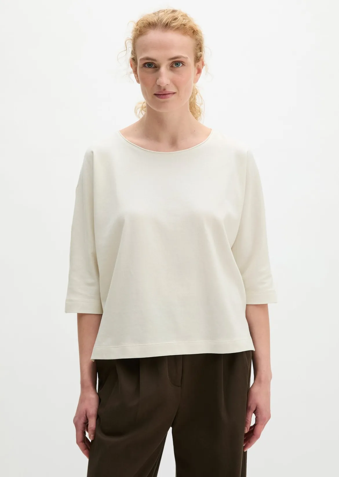 T-Shirt oversize aus Feinstrick-Jersey