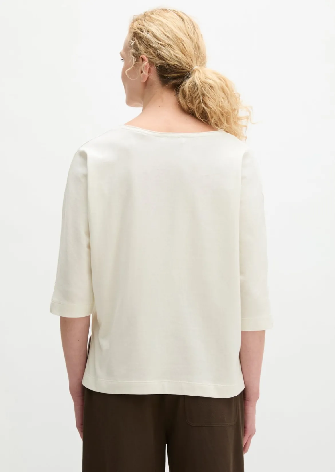 T-Shirt oversize aus Feinstrick-Jersey