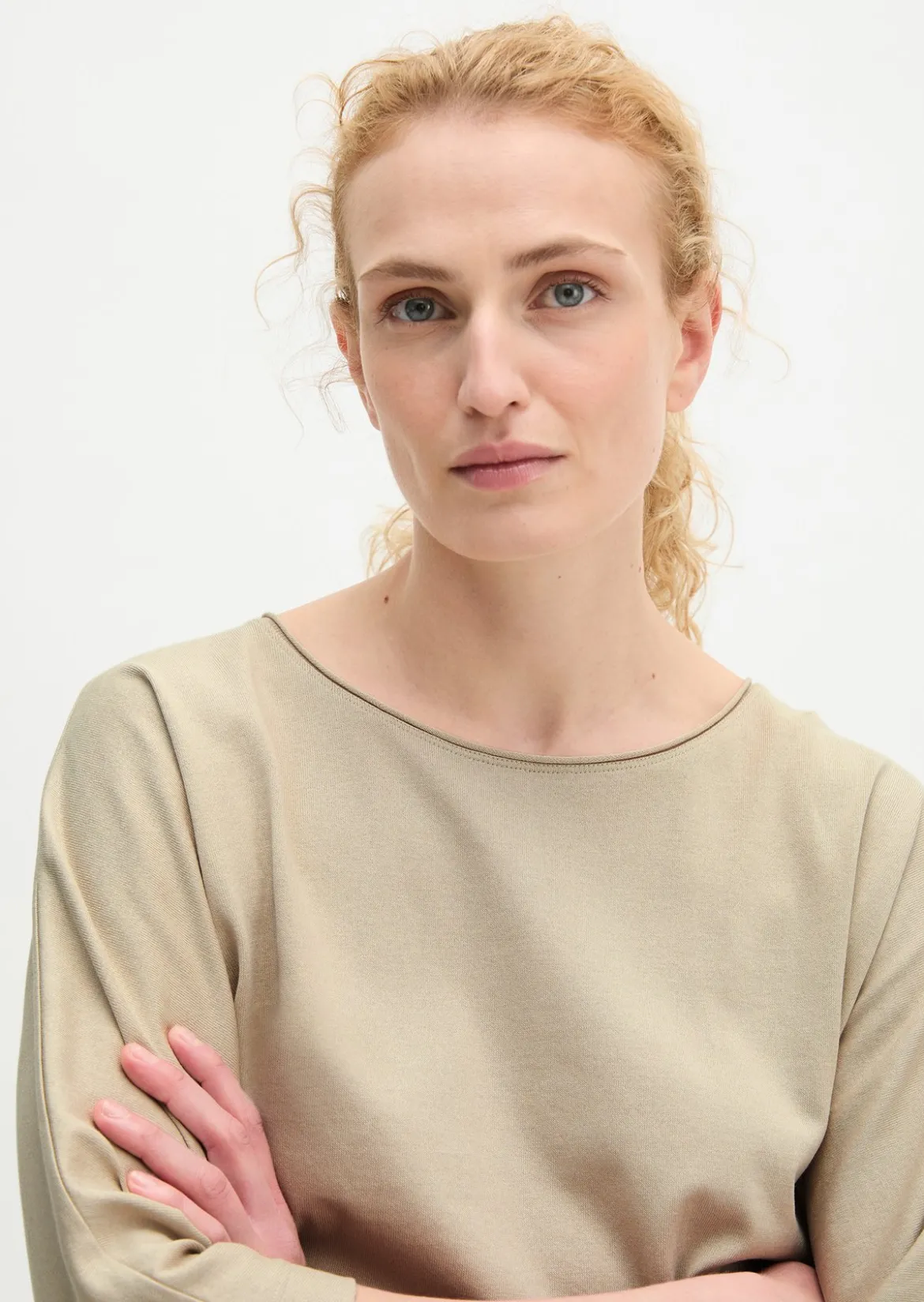 T-Shirt oversize aus Feinstrick-Jersey