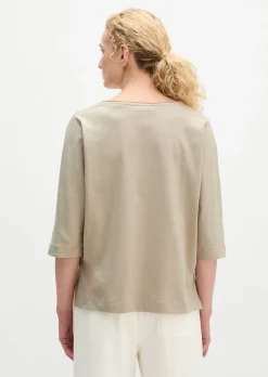 T-Shirt oversize aus Feinstrick-Jersey