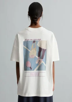 T-Shirt oversized aus Heavy Jersey