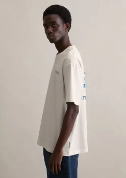 T-Shirt oversized mit Print auf Vorder- und Rückseite