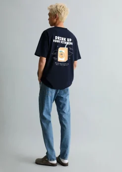 T-Shirt oversized mit Rückenprint