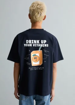 T-Shirt oversized mit Rückenprint