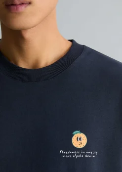 T-Shirt oversized mit Rückenprint