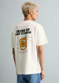 T-Shirt oversized mit Rückenprint