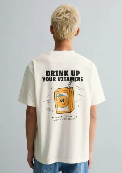 T-Shirt oversized mit Rückenprint