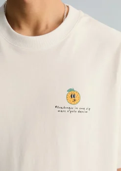 T-Shirt oversized mit Rückenprint