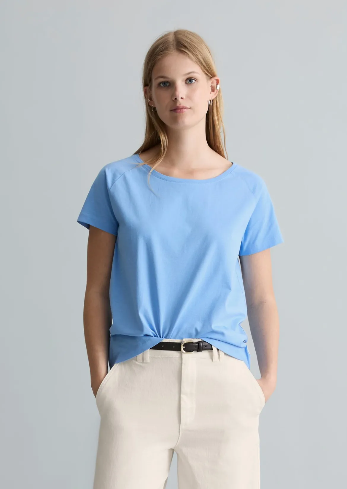 T-Shirt regular aus Basic Single Jersey