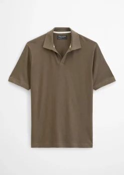 T-Shirt regular aus Baumwoll-Leinen-Mix