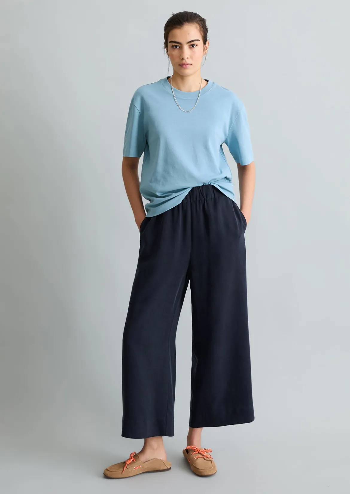 T-Shirt regular aus Interlock-Jersey