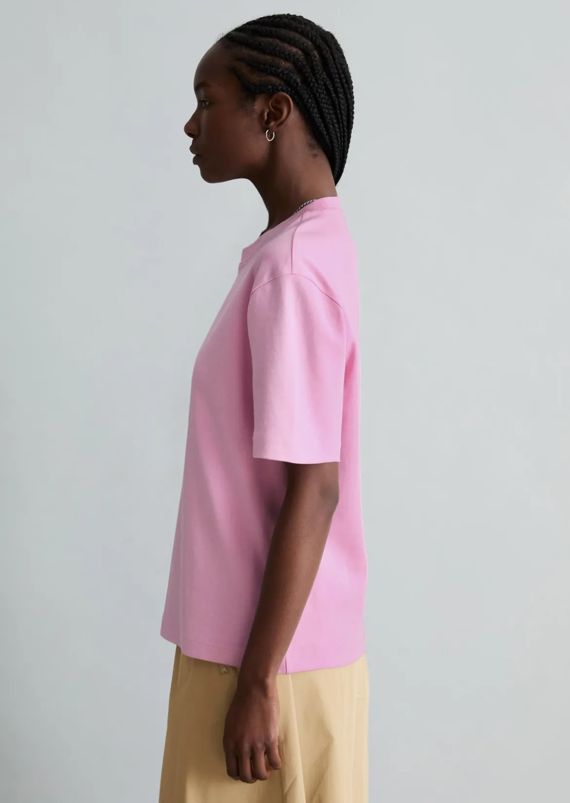 T-Shirt regular aus Interlock-Jersey