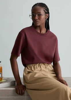 T-Shirt regular aus Interlock-Jersey