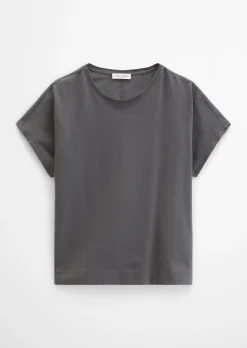 T-Shirt regular aus Material-Mix