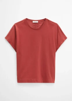 T-Shirt regular aus Material-Mix