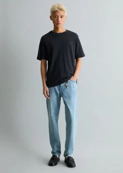 T-Shirt regular aus softer Slub-Jersey-Qualität