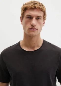 T-Shirt regular aus weichem Slub-Jersey
