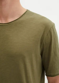 T-Shirt regular aus weichem Slub-Jersey