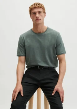 T-Shirt regular aus weichem Slub-Jersey