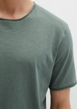 T-Shirt regular aus weichem Slub-Jersey