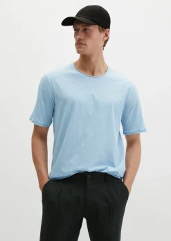 T-Shirt regular aus weichem Slub-Jersey