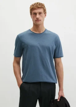 T-Shirt regular aus weichem Slub-Jersey