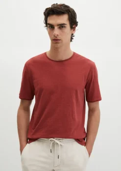 T-Shirt regular aus weichem Slub-Jersey