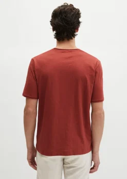 T-Shirt regular aus weichem Slub-Jersey