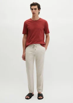 T-Shirt regular aus weichem Slub-Jersey
