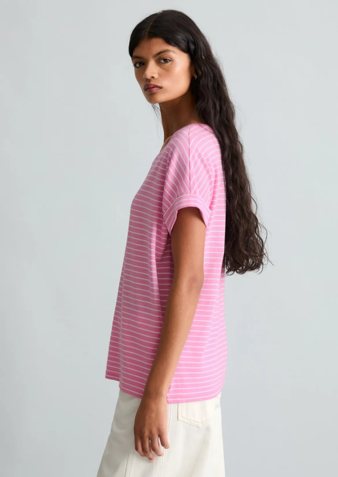 T-Shirt regular aus weichem Single Jersey