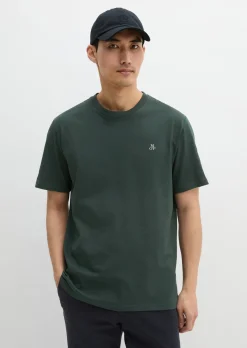 T-Shirt regular garment-dyed aus reiner Bio-Baumwolle