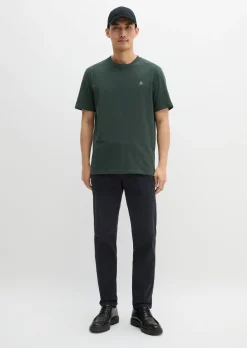 T-Shirt regular garment-dyed aus reiner Bio-Baumwolle