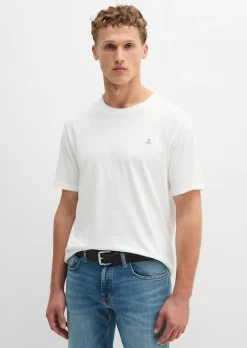 T-Shirt regular garment-dyed aus reiner Bio-Baumwolle