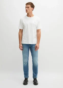 T-Shirt regular garment-dyed aus reiner Bio-Baumwolle