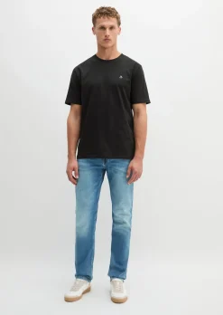 T-Shirt regular garment-dyed aus reiner Bio-Baumwolle